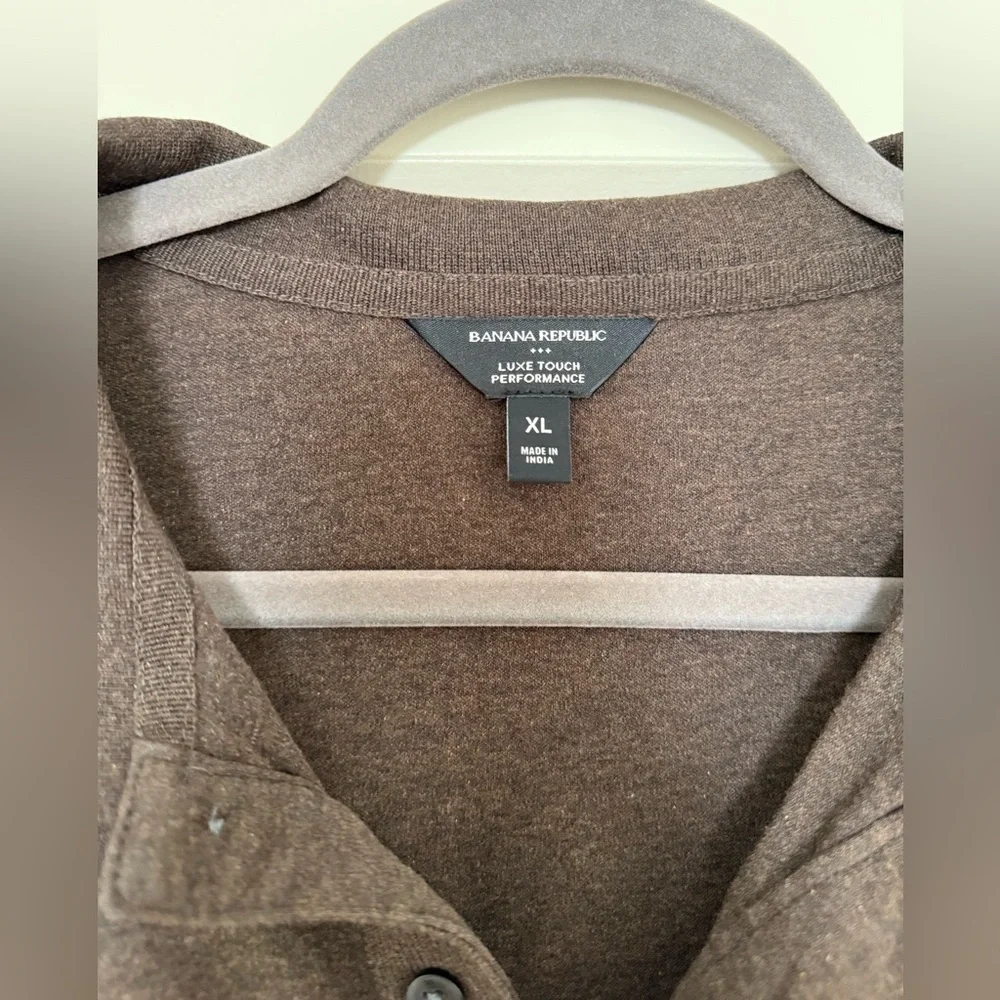 Banana Republic Men's Brown Polo Shirt size xl